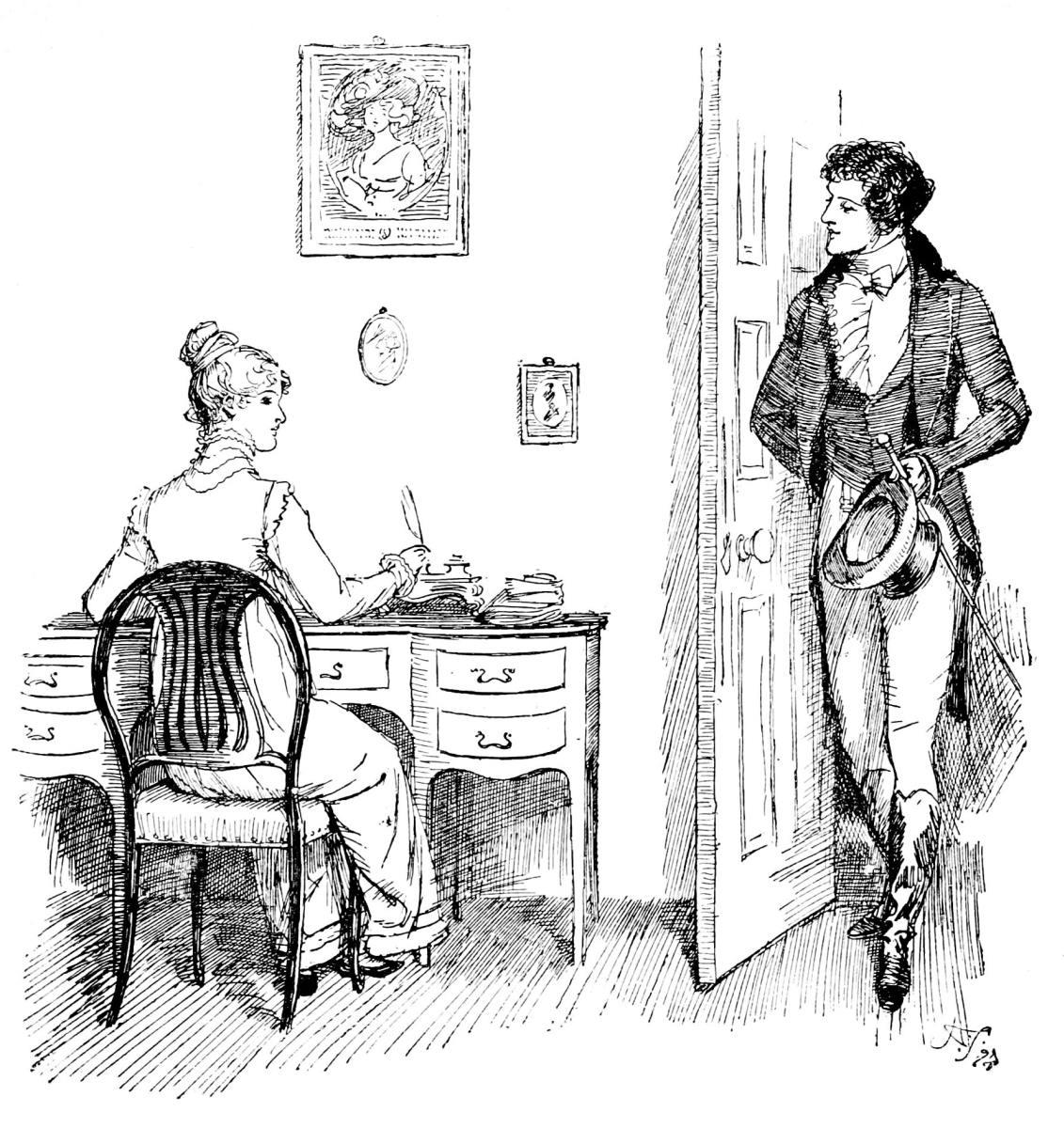 Illustration from the book Pride and Prejudice